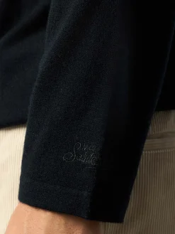 T-shirt da uomo in misto cashmere nero Scott