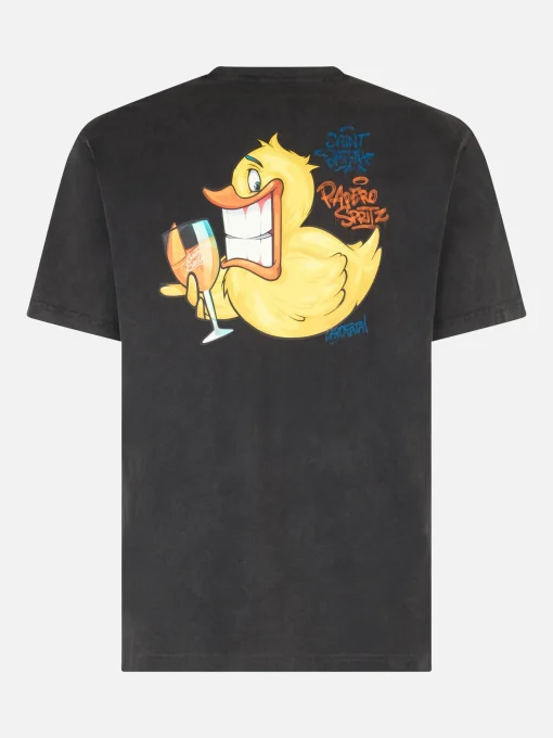 T-shirt da uomo vintage in cotone Jack con stampa Ducky Cryptopuppets | EDIZIONE SPECIALE CRYPTOPUPPETS