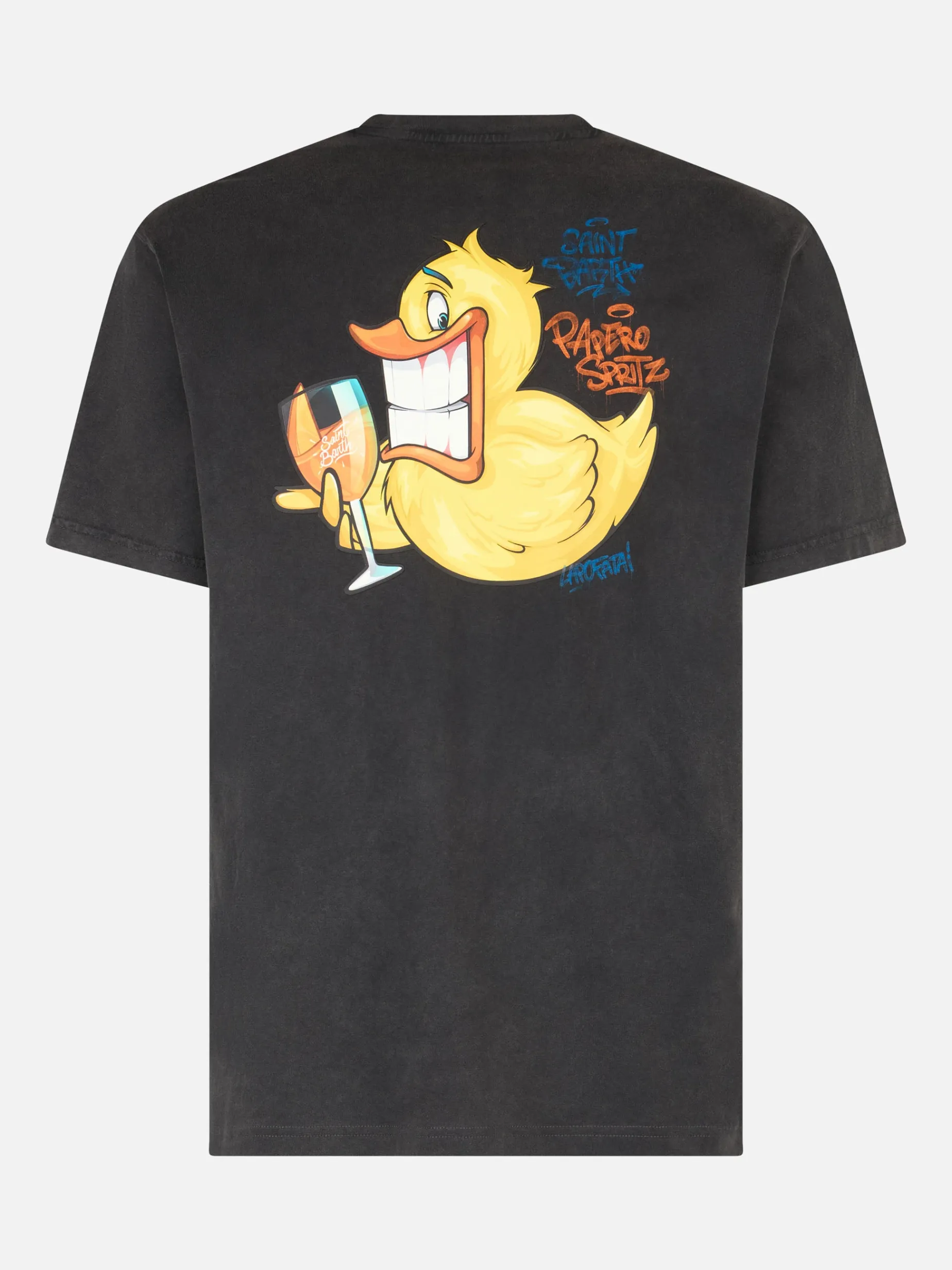 T-shirt da uomo vintage in cotone Jack con stampa Ducky Cryptopuppets | EDIZIONE SPECIALE CRYPTOPUPPETS