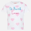 T-shirt girocollo da bambina Elly in jersey di cotone con ricamo mood Vacay