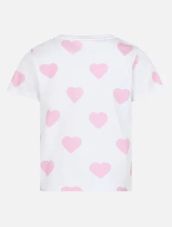 T-shirt girocollo da bambina Elly in jersey di cotone con ricamo mood Vacay