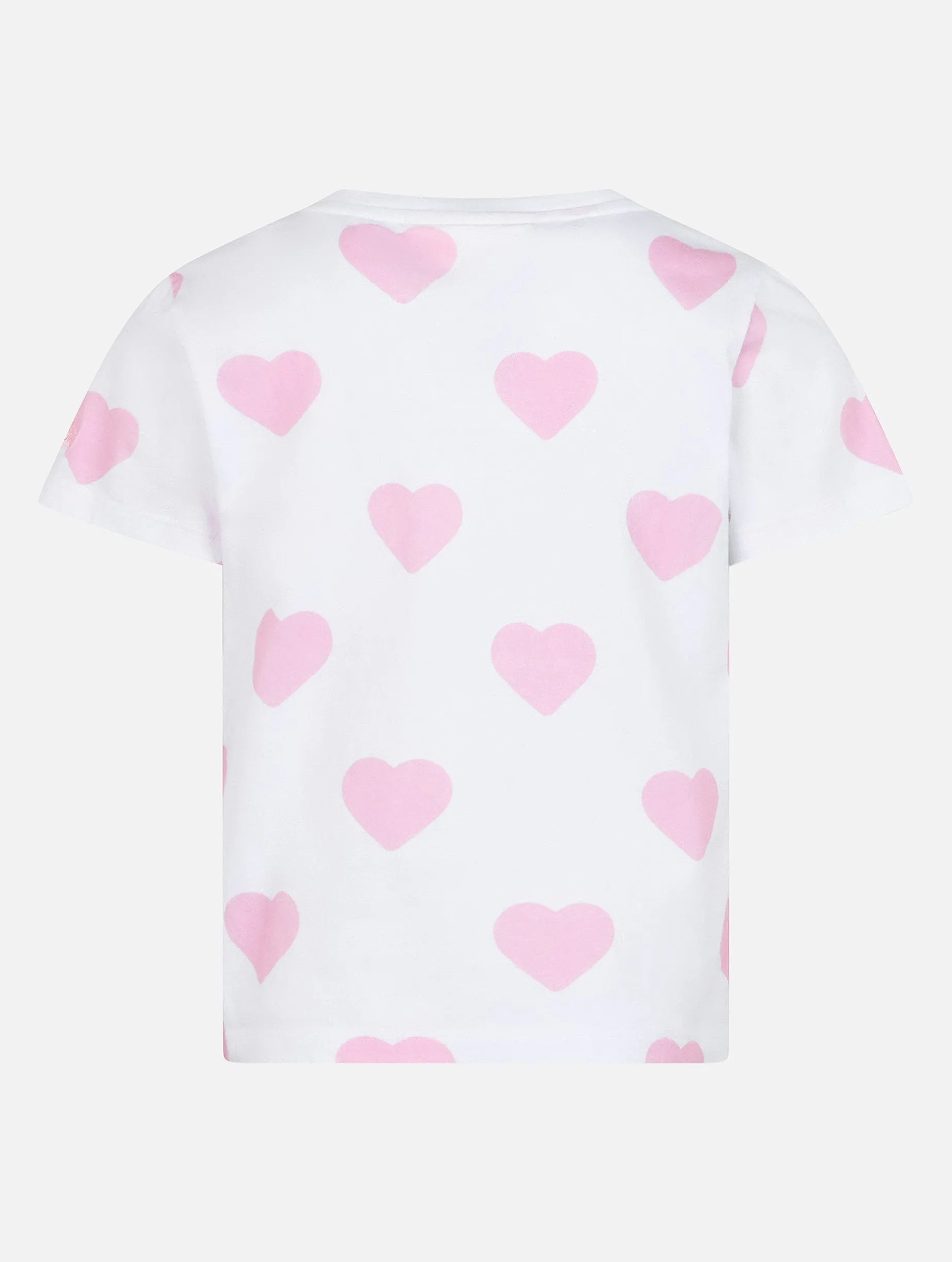 T-shirt girocollo da bambina Elly in jersey di cotone con ricamo mood Vacay