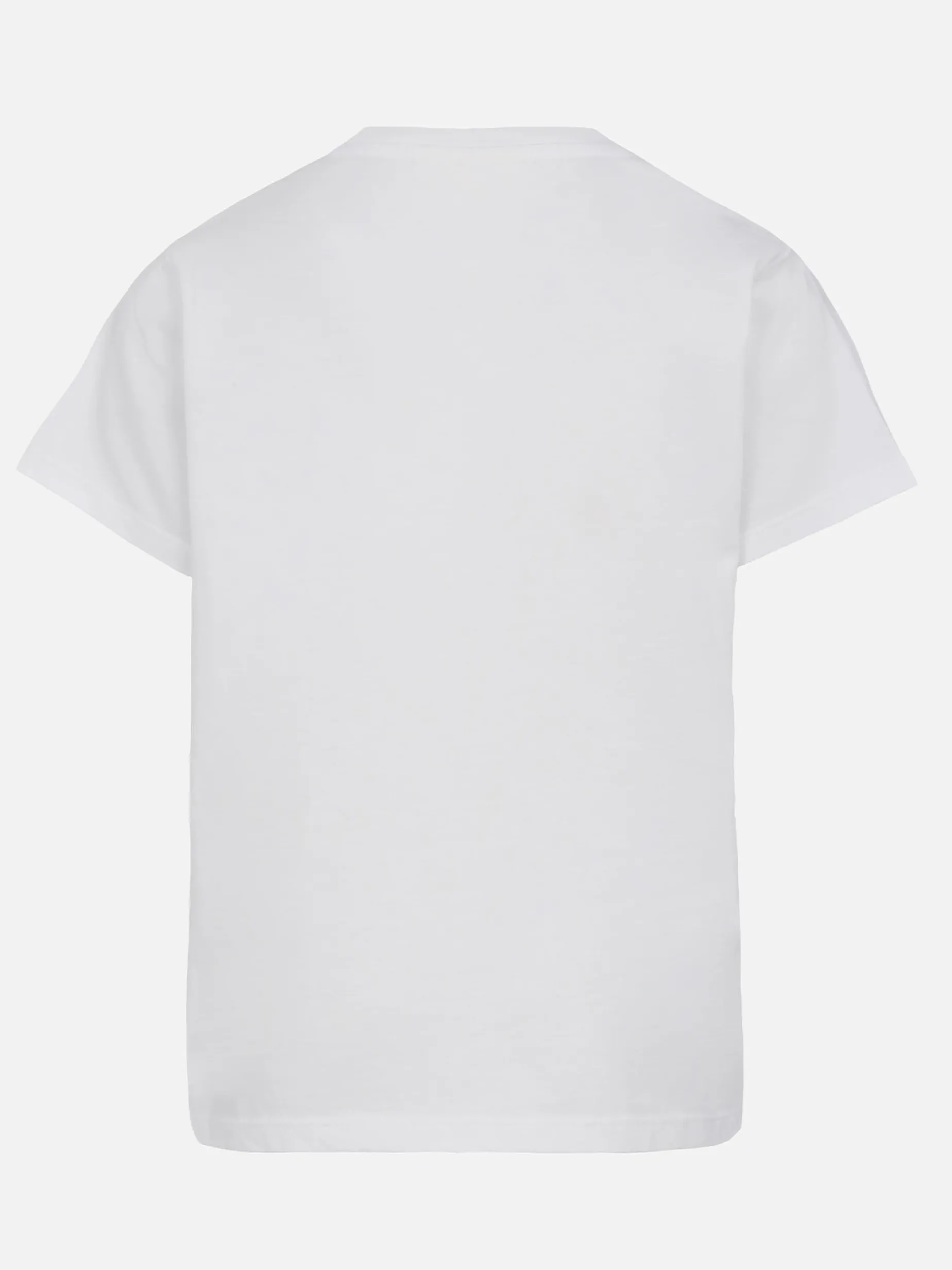 T-shirt girocollo da bambina Elly in jersey di cotone con ricamo di strass Saint Barth