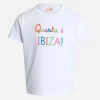 T-shirt girocollo Elly da bambina in jersey di cotone con ricamo Questa è Ibiza