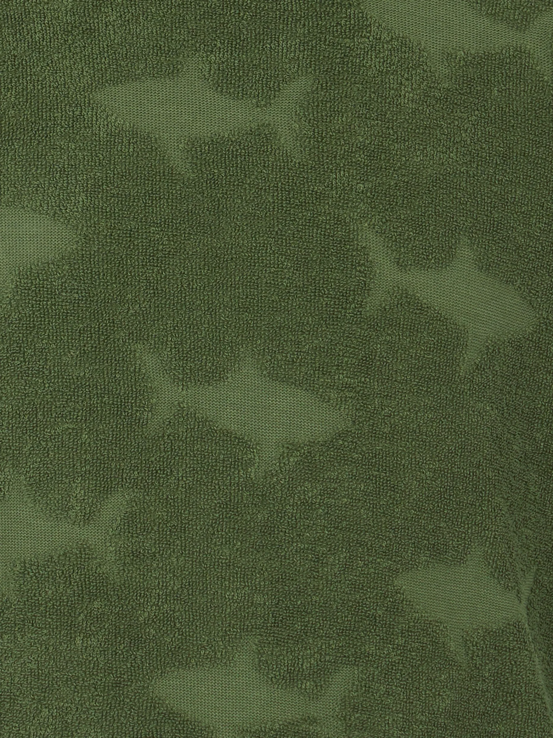 T-shirt militare da bambino in spugna Gary con motivo squalo in rilievo